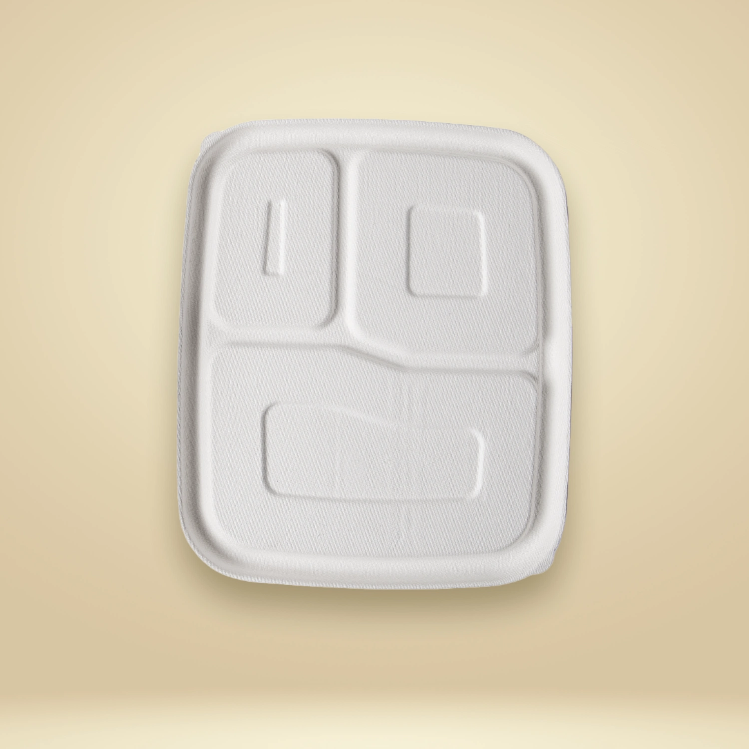 The 3 Compartment Square Meal Tray Lid - Image 3