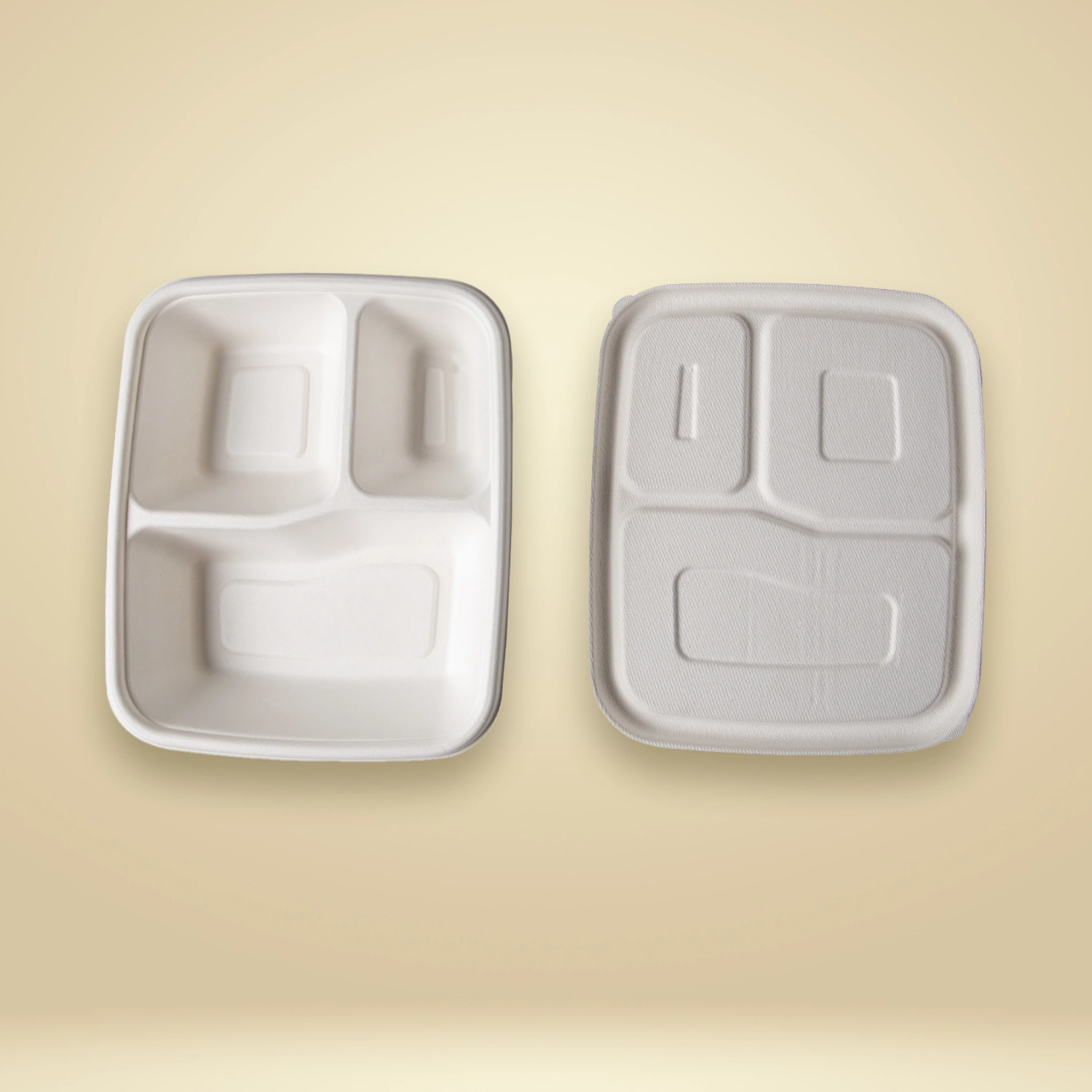 The 3 Compartment Square Meal Tray Lid - Image 5