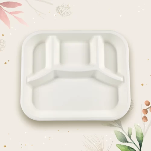 The 4 Compartment Rectangle Meal Tray