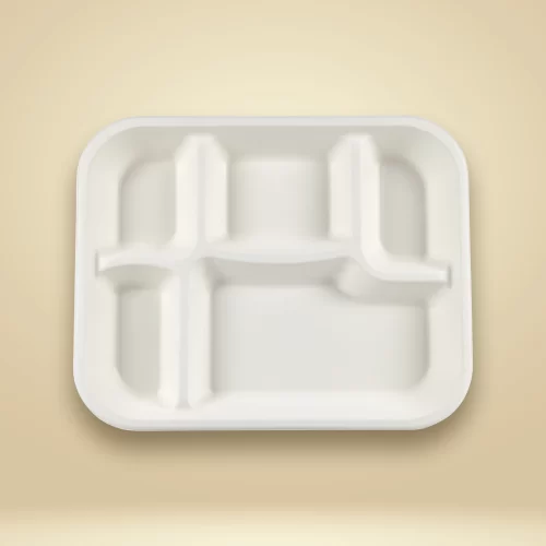 good quality disposable sugarcane bagasse meal tray